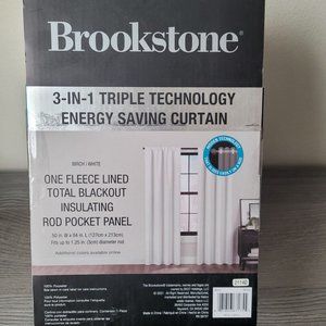Brookstone White Energy Saving Curtain